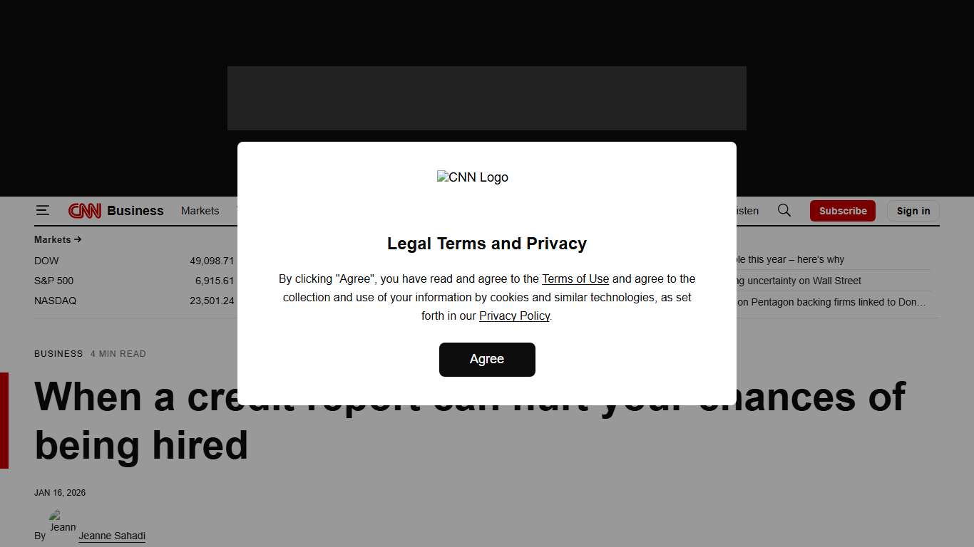 Background checks: When a credit report can hurt your chances of being hired CNN Business